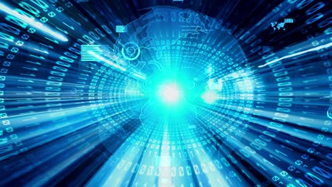 analítico de datos de negocios con software inteligente tácito haciendo estrategia de marketing