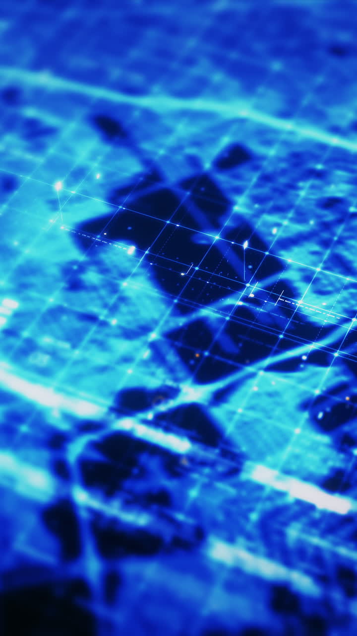 avanzado metaverso, telemetría de datos digitales de alta tecnología con números encriptados, visualización de fondo dinámico para formato de visualización de pantalla vertical de escritorio de computadora