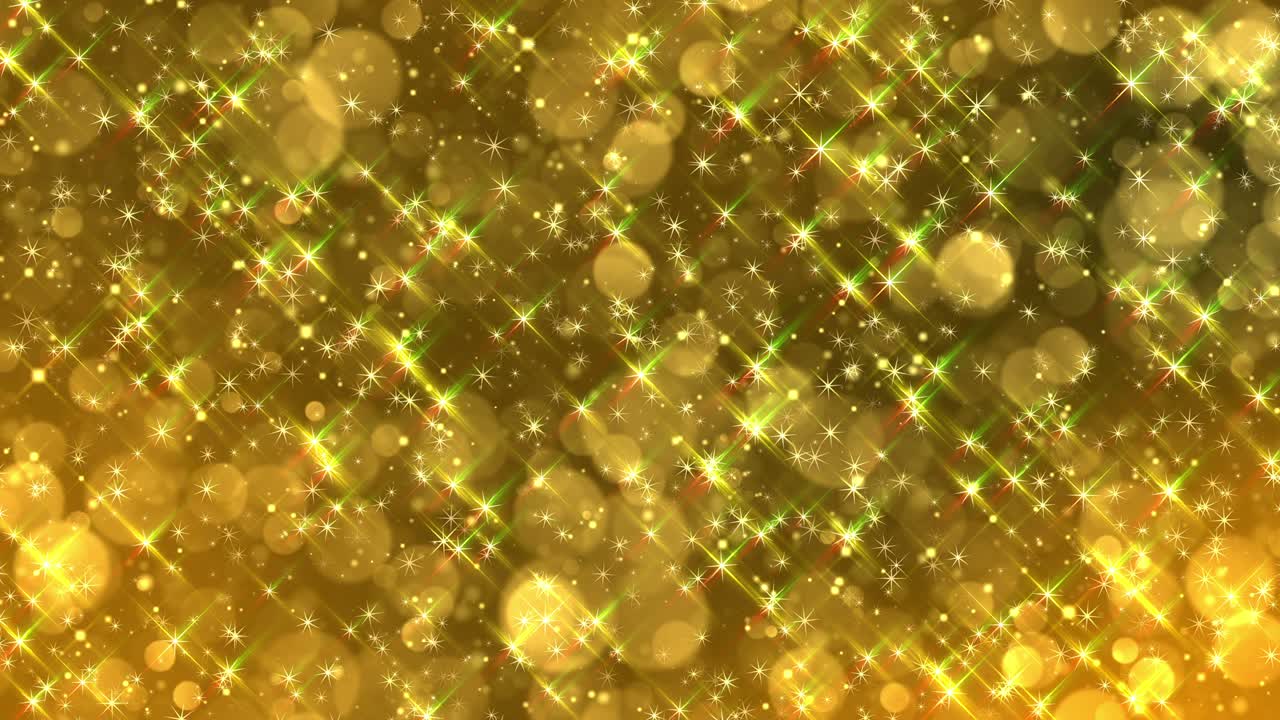4k 황금 입자 축제 배경