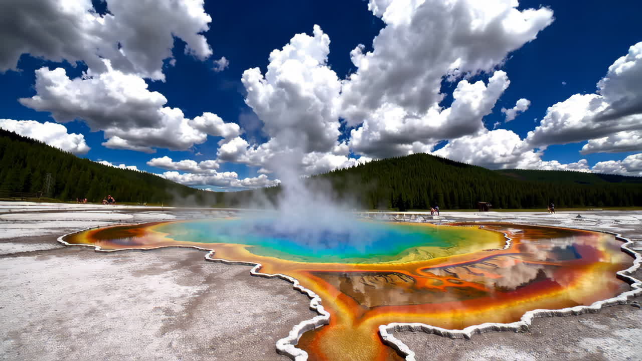 gran manantial prismático en el parque nacional de yellowstone
