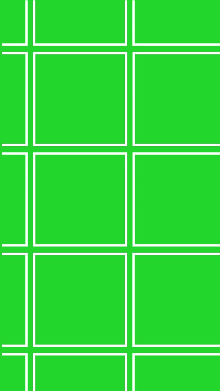 Chroma key panel layout background boxes bright green surface for easy compositing editing workflows