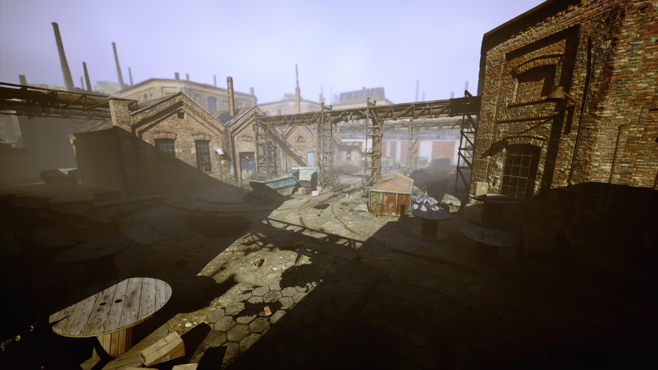 오래된 버려진 공장을 파괴했습니다.