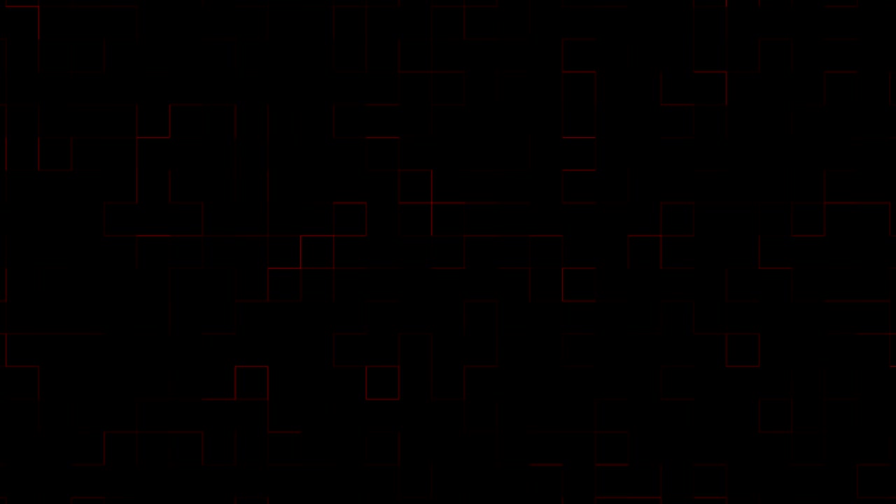 Abstract motion graphics digital red line squares background.