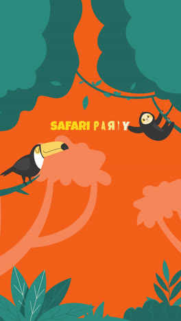 safari party invitation