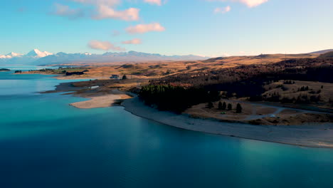 aerial view of stunning new zealand nature