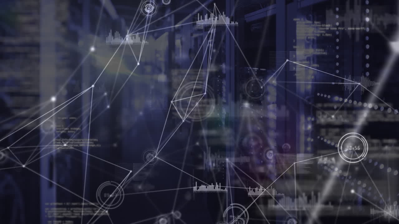 Animation of network of connections