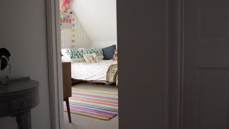 child's bedroom in contemporary family home