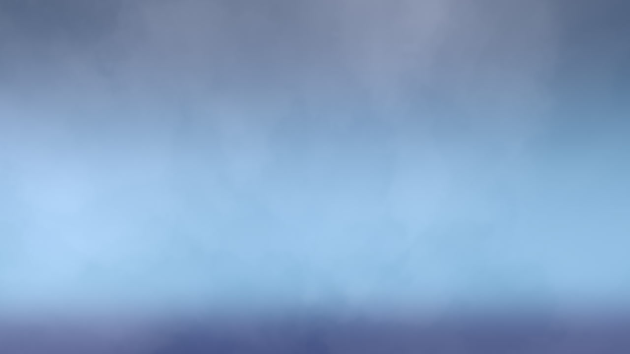 Vibrant blue sky with radiant sun and billowing clouds