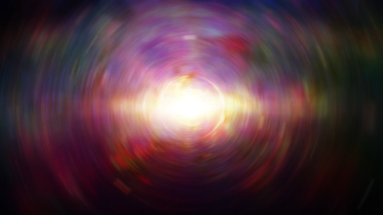 la luce celeste astratta è l'energia fantascientifica nello spazio, l'ondulazione e l'esplosione nel tunnel del cosmo, la luce celeste nello spazio esterno, un ciclo senza interruzioni attraverso il tempo e la deformazione dello spazio.