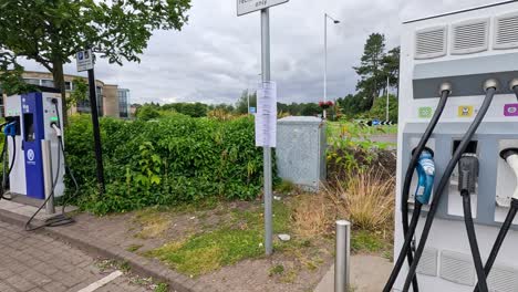 electric vehicle charging station in scenic location