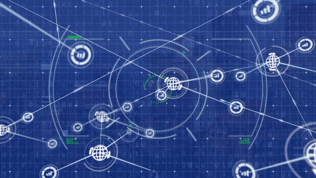 Animation network profiles and network of profile icons