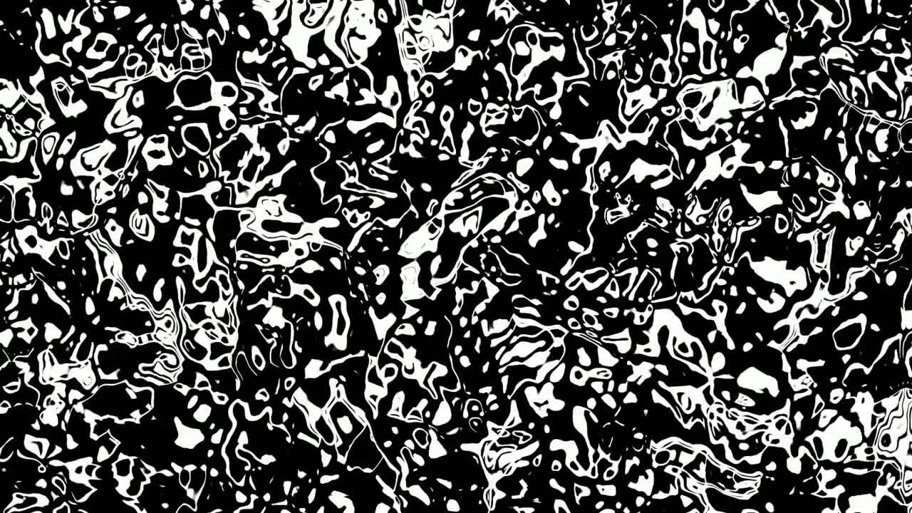 textura licuada movimiento de animación en blanco y negro