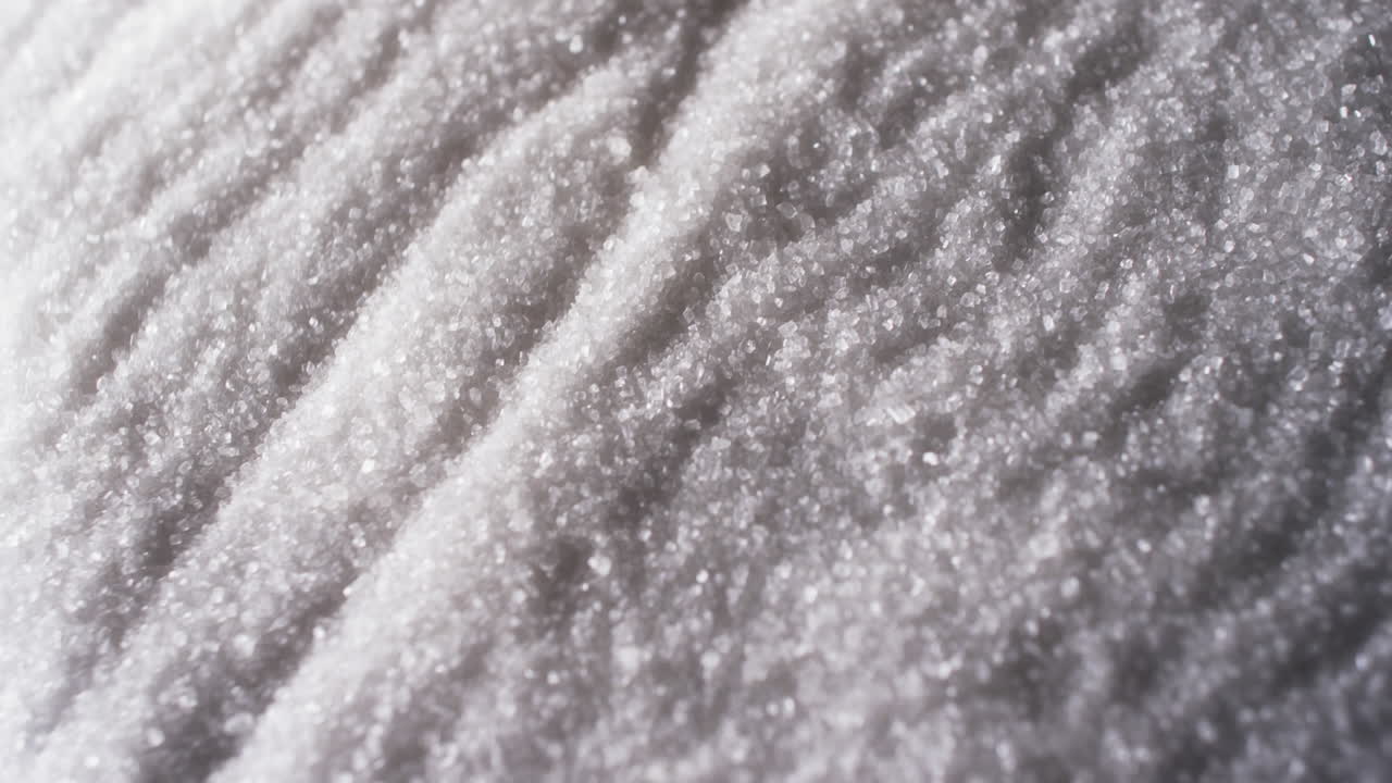 패턴과 복사 공간 배경을 가진  ⁇  모래 알 ⁇ 이의 클로즈업 비디오