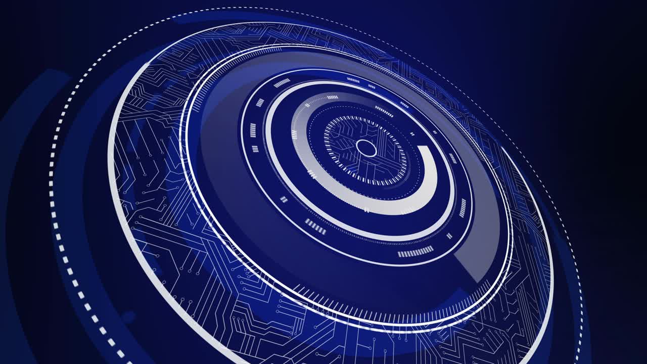Blue dial interface moving