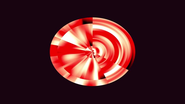 Abstract red colorful liquid circle background