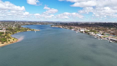 hiperlapso del puente sobre el lago paranoá - brasilia