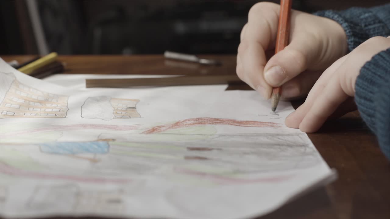 Child drawing a picture