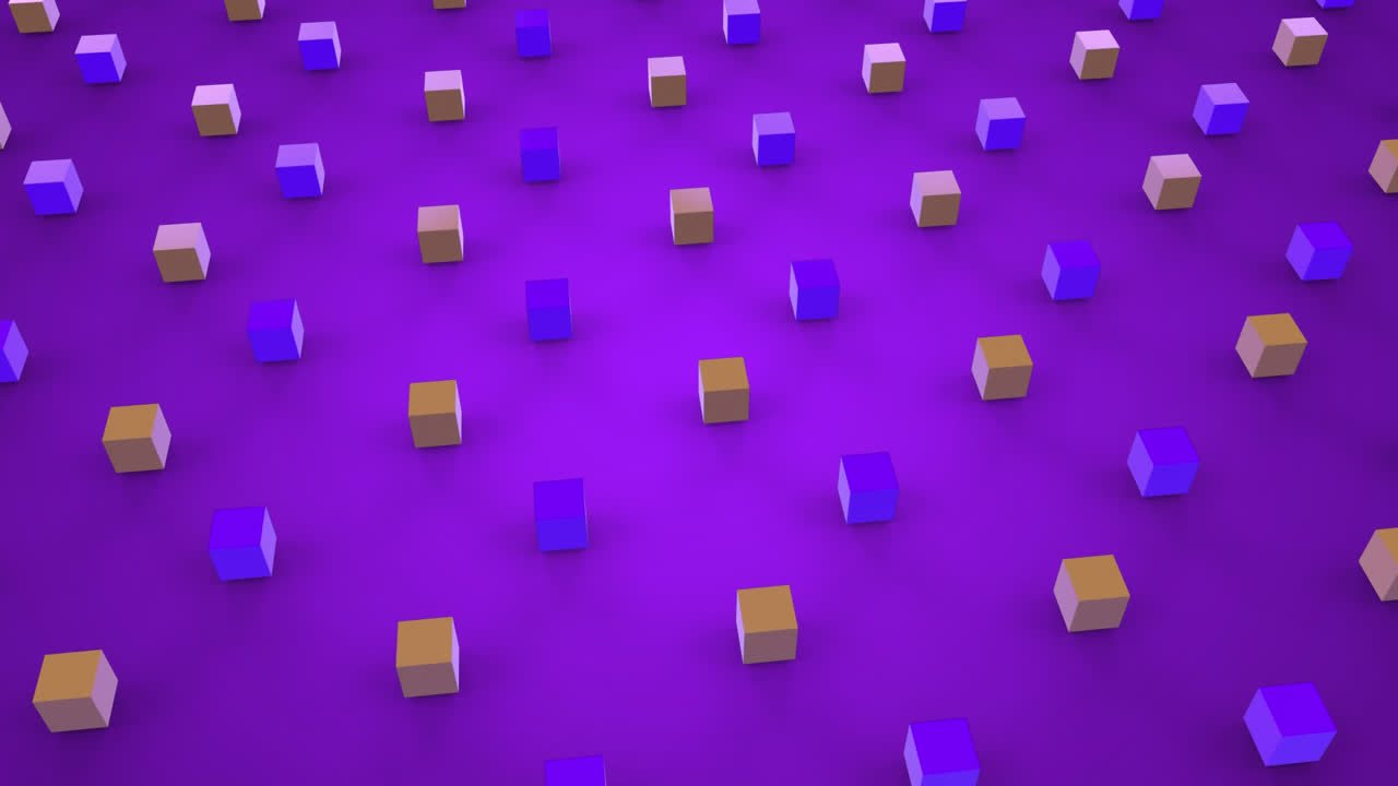 Moving 3d abstract shapes in formation