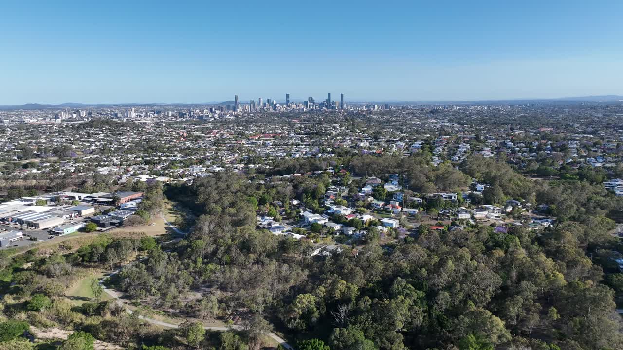 브리즈번 시, 그랜지, 루트위치의 드론 촬영