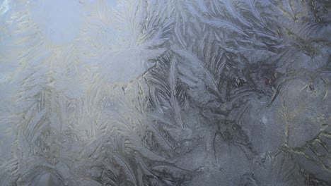 beautiful frost pattern on a window glass 01