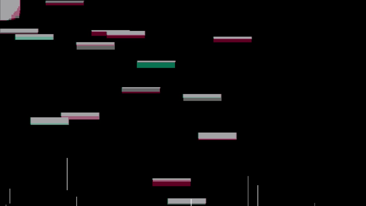 Digital Glitch Effect with Abstract Geometric Lines and Bars