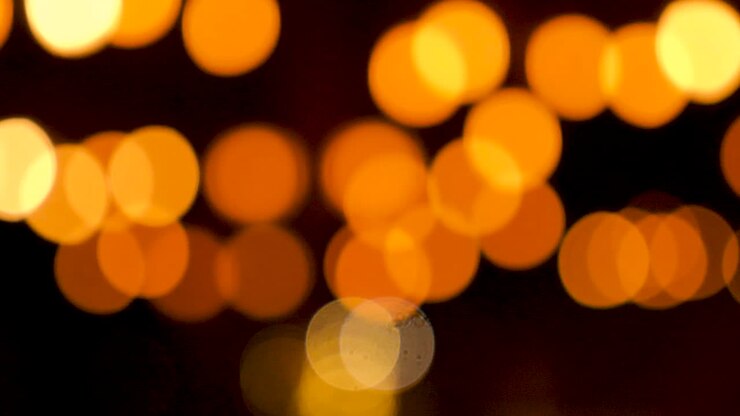 Luce bokeh sfocata e indistinta
