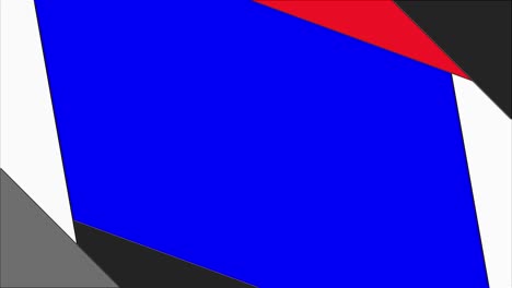 오프너 타이틀 애니메이션: 광고 또는 프레젠테이션, 텔레비전 뉴스 제작 및 소셜 네트워크를위한 기하학적 색상 애니메이션 배경.