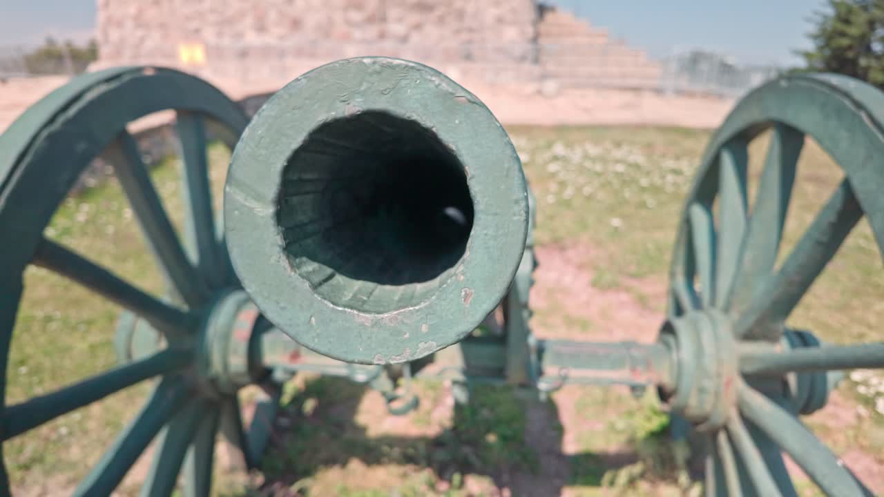 Cannon in focus