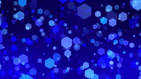 fondo de patrón hexagonal azul abstracto