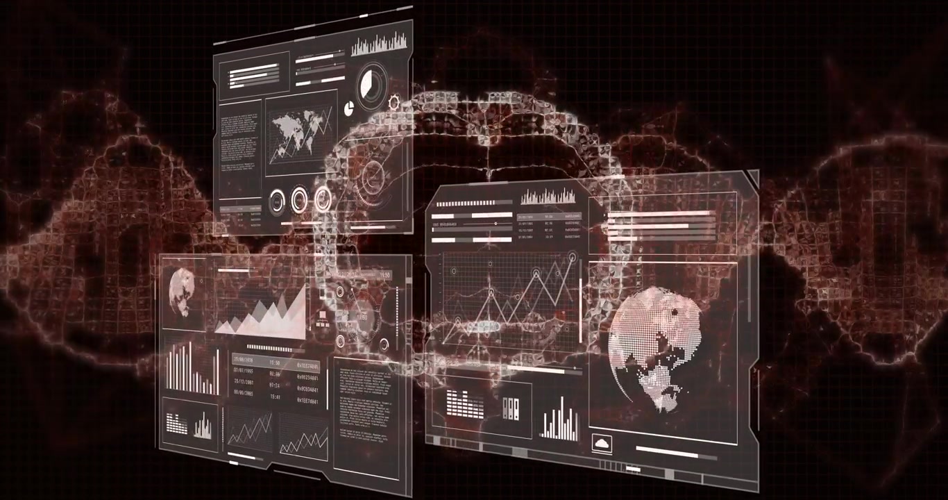 Digital DNA Helix and Data Analytics Interface