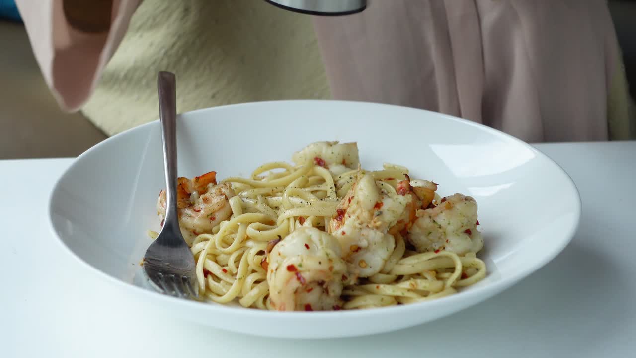 맛있는 새우 파스타