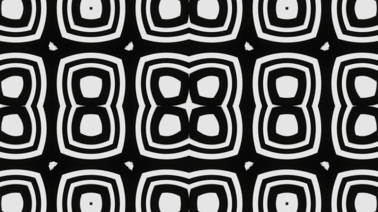 animación de patrón abstracto en blanco y negro para led