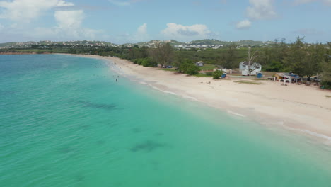 Aerial-Top-View-of-Paradise-Beach