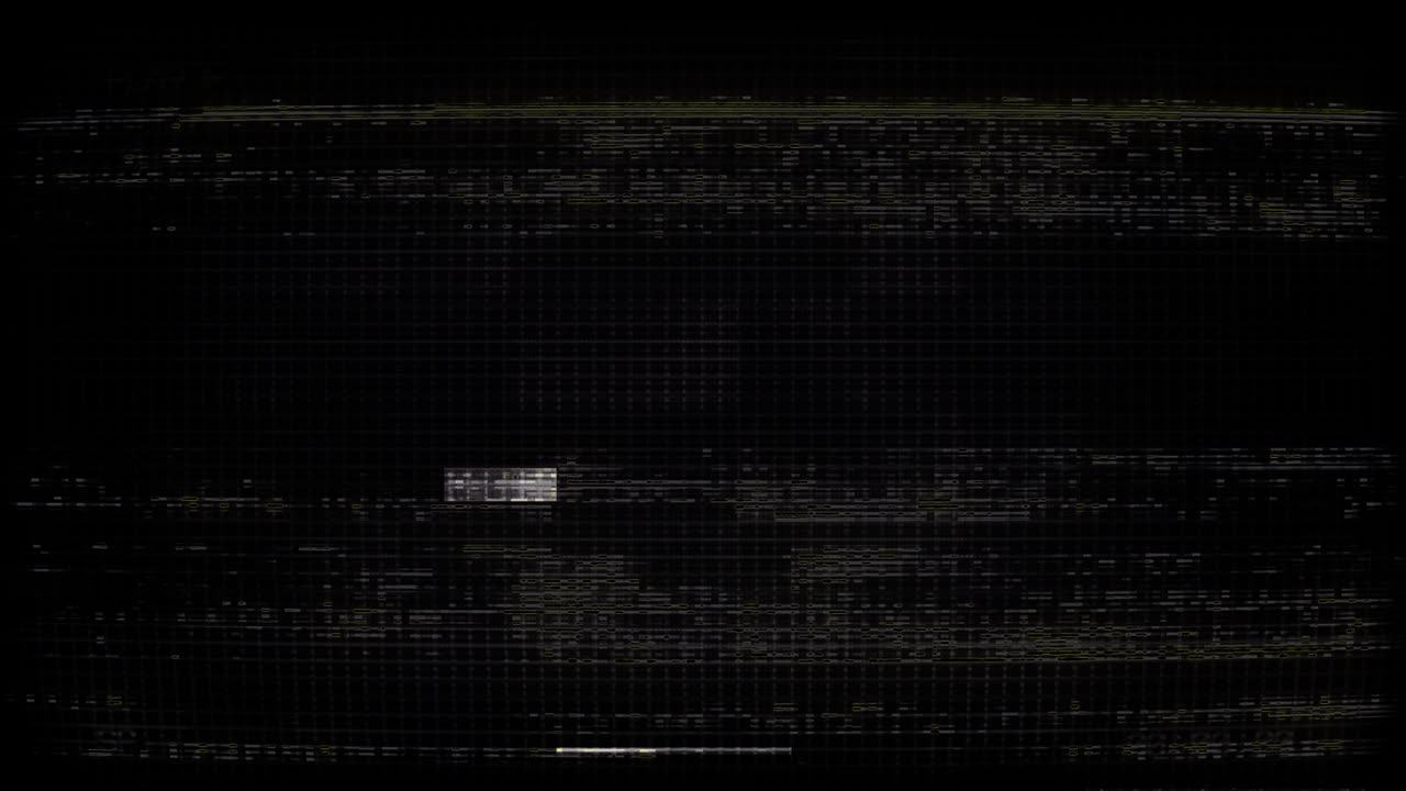 Abstract Digital Glitch Effect with Flickering Pixels