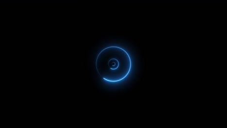 abstract background with neon circle shapes moving on camera with tunnel effect