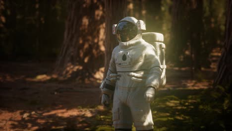 lonely-Astronaut-in-dark-forest