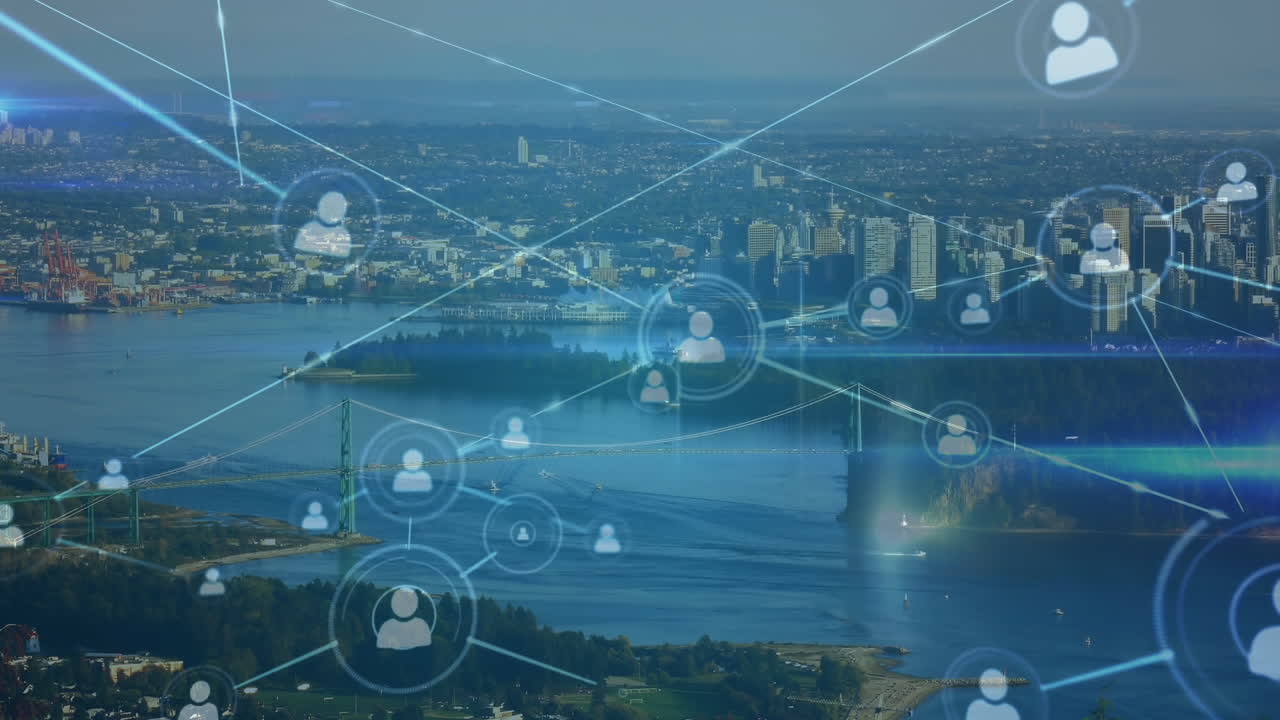 City with a network of profiles