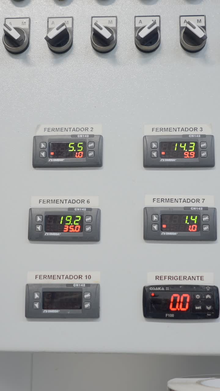 Industrial Control Panel for Fermentation Process