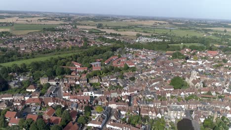 Pan-Aéreo-Sobre-Sandwich-Village-En-Kent