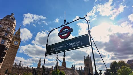 westminster station in london