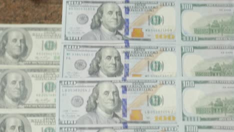 banknotes of 100 dollars