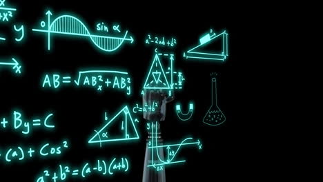 Animación-Del-Procesamiento-De-Datos-Matemáticos-Sobre-El-Brazo-Del-Robot