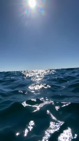 ocean waves and sunlight