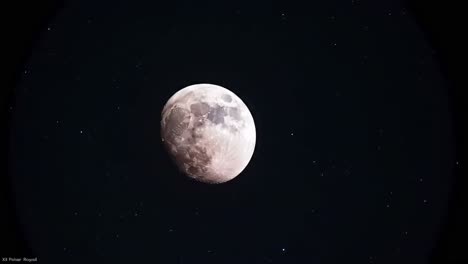 shining brightly in the night sky, the moon captivates with its intricate details and craters, surrounded by countless stars. this celestial view showcases the universe's breathtaking beauty.