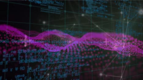 Animation-of-network-of-connections-over-data-processing