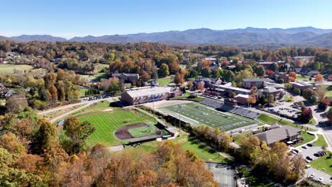 mars hill university athletic fields aerial