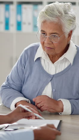 senior woman in a doctor's office