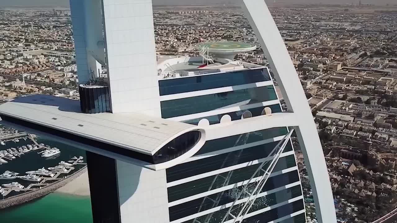 Burj Al Arab, Dubai - Aerial View