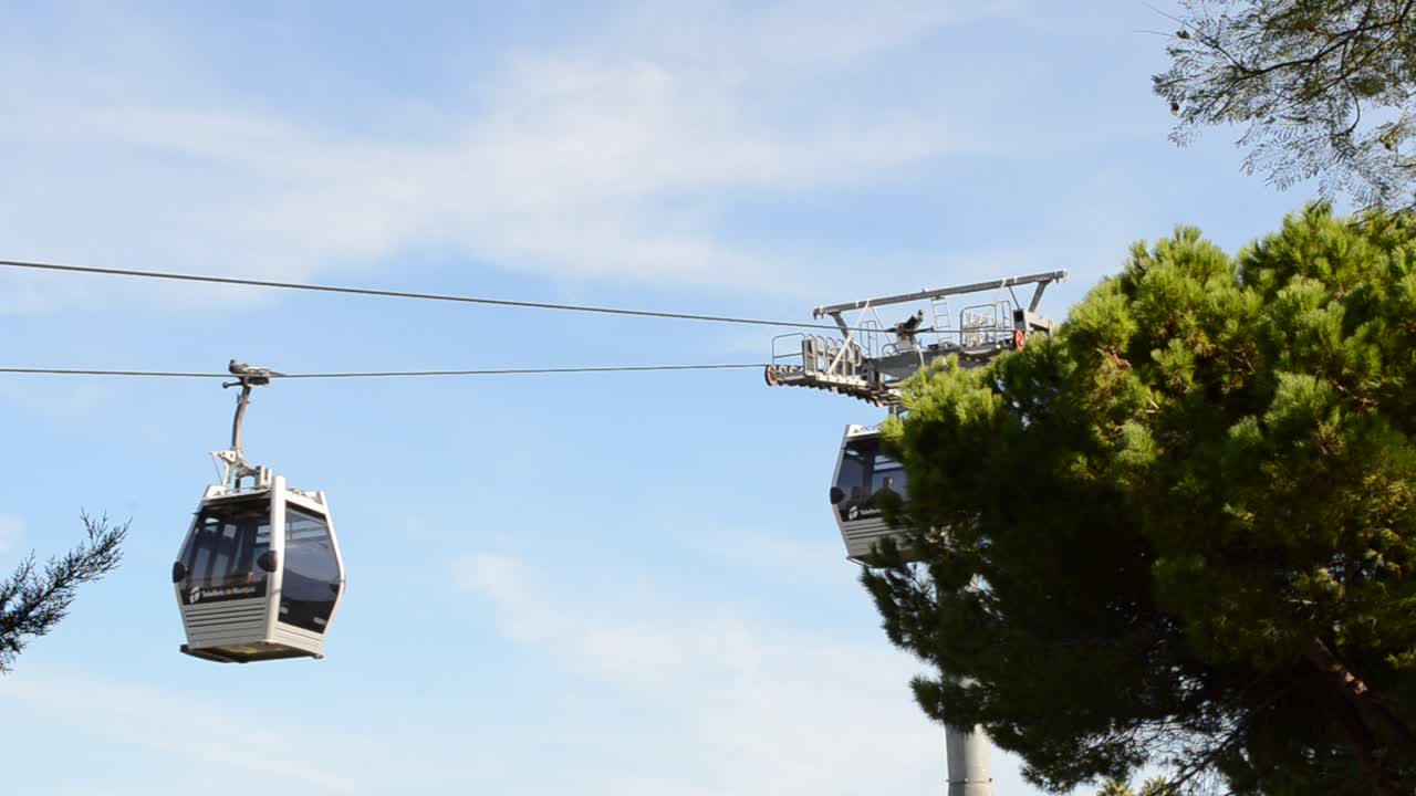 Funivia per Montjuic a Barcellona