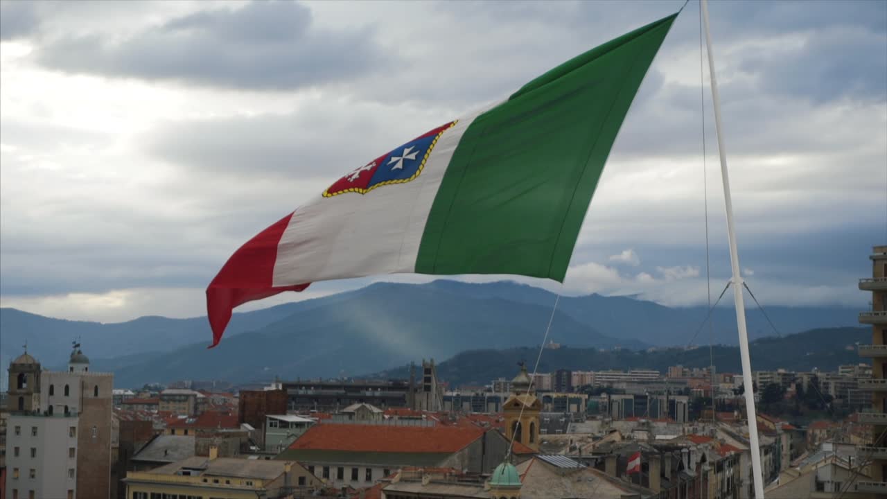 도시 위에 있는 제노바 발